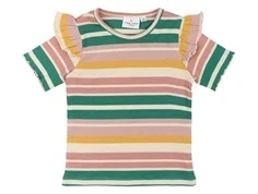 Multistribet kortærmet Ocean T-shirt fra The New Siblings TNST6237 multi stripe